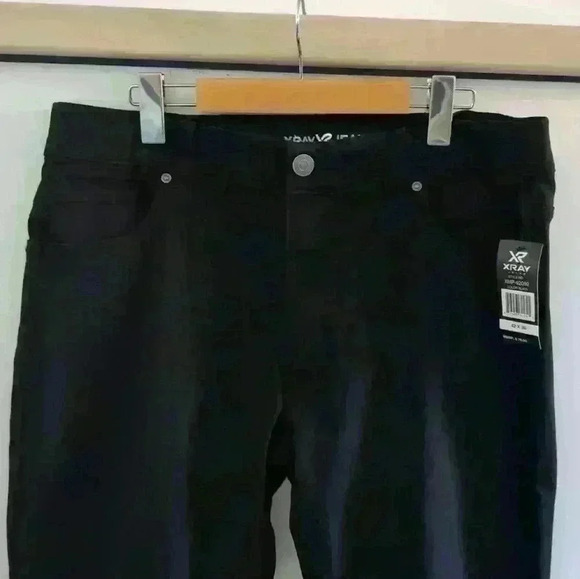 XRAY Jeans | Men's Black Elastic Waist  Jogger Twill Pants - Picture 4 of 7